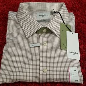 NWT Men's Goodfellow Long Sleeve Dress Shirt